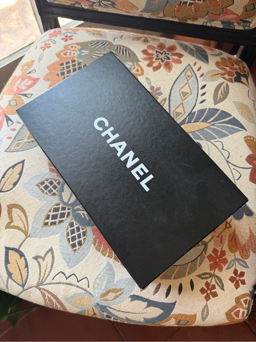 Chanel Black Leather CAMBON Ballet Flats with CC Logo, 2009, size 37, with box - Picture 3 of 6